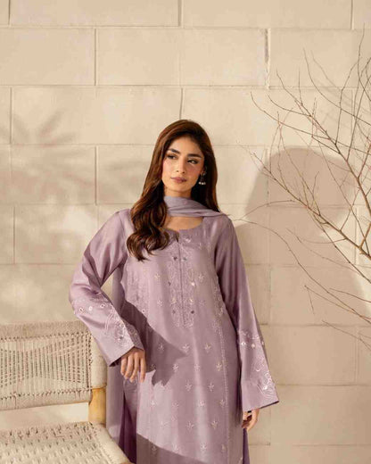 Lavender Party Wear Kurta Set
