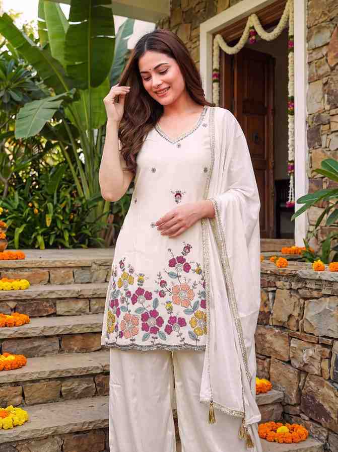 French Crepe Suit Set for Women