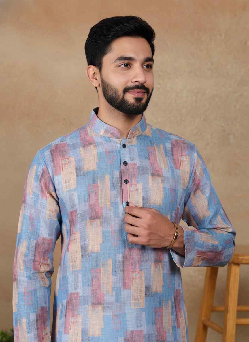 Men's Printed Kurta Pajama