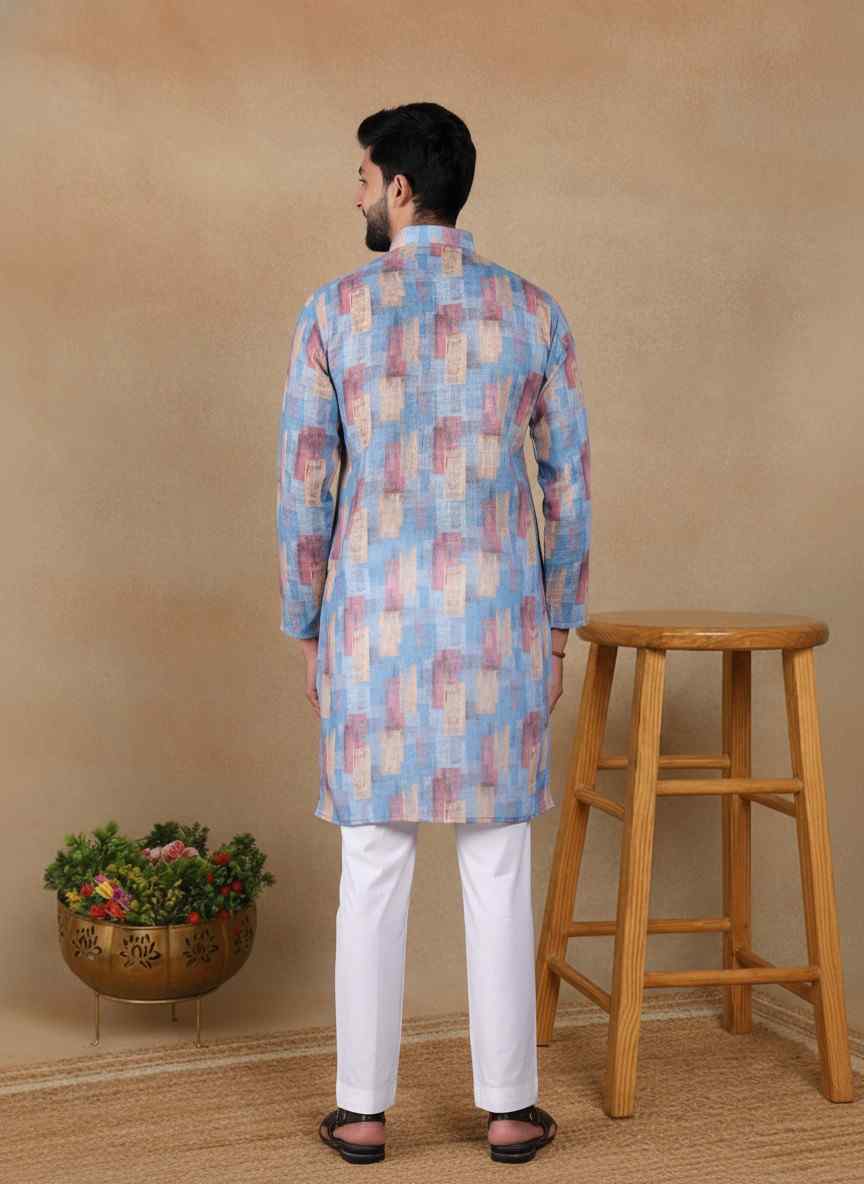 Elegant Linen Kurta Set
