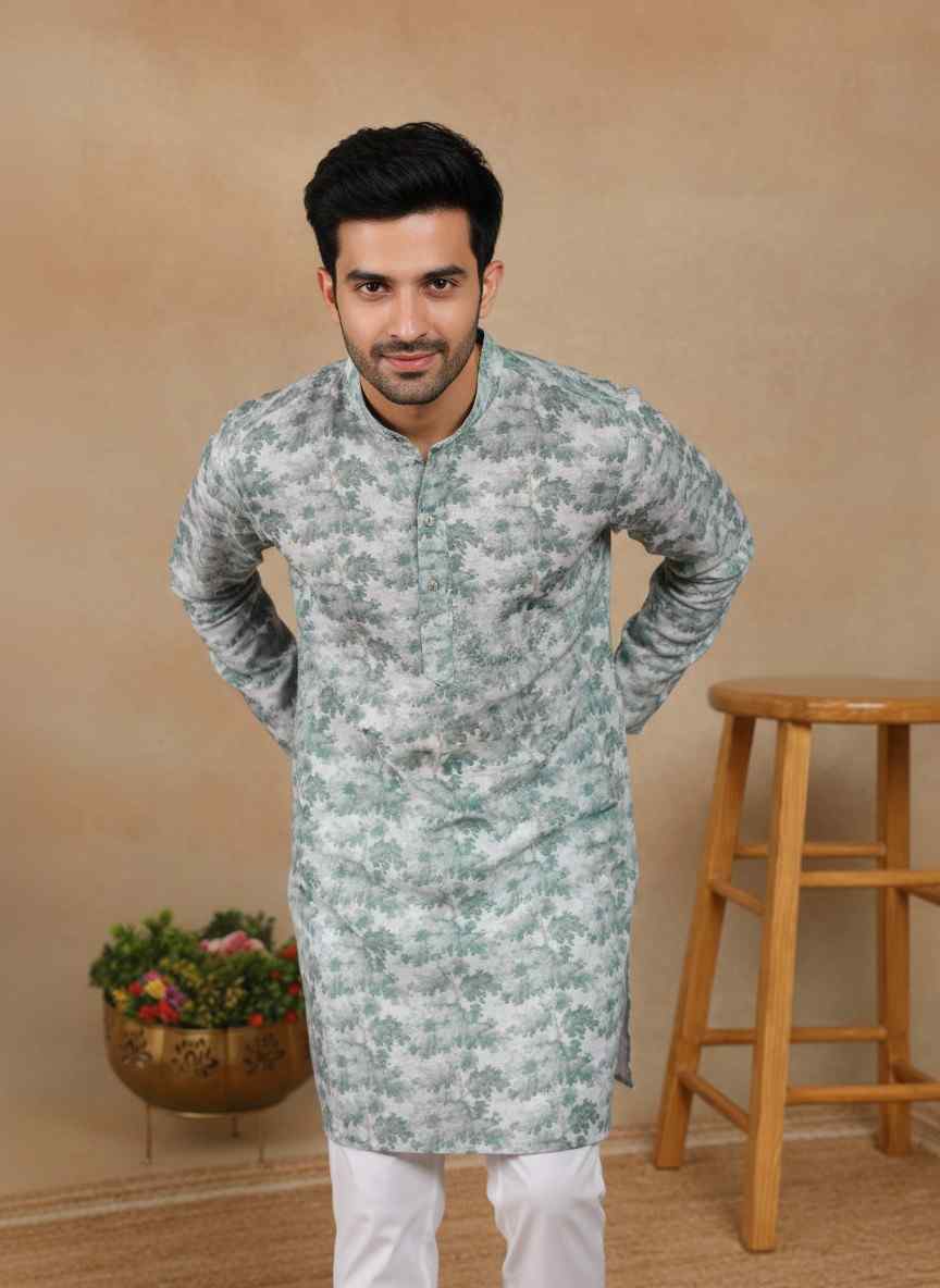 Men's Designer Linen Kurta