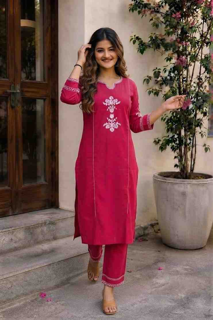 Designer Embroidered Kurta Outfit
