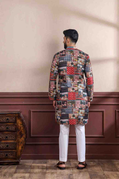 Digital Print Kurta Pajama for Men