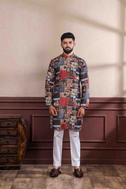 Festive Wear Kurta Set Men