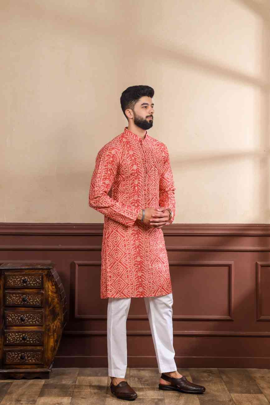 Wedding Kurta Red Design