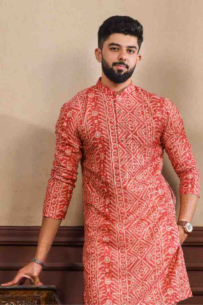 Festive Wear Kurta Red