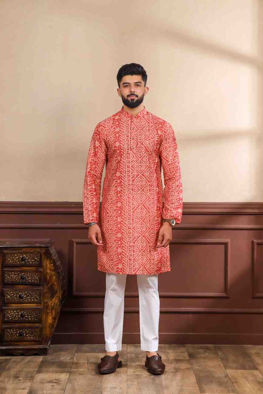 Stylish Red Kurta for Men
