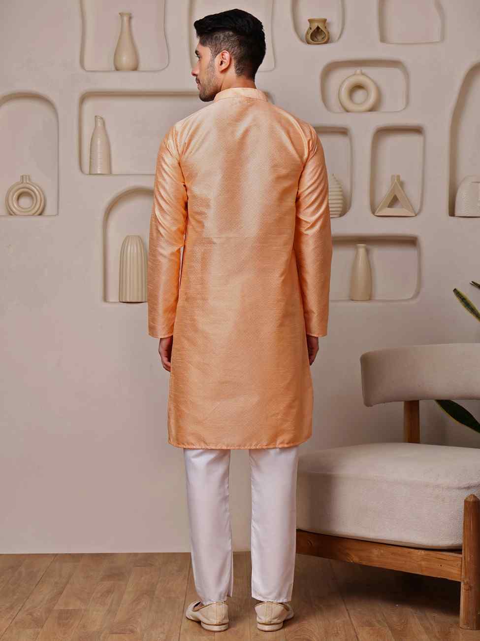 Mandarin Collar Kurta Set