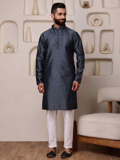 Silk Blend Kurta Pant Set