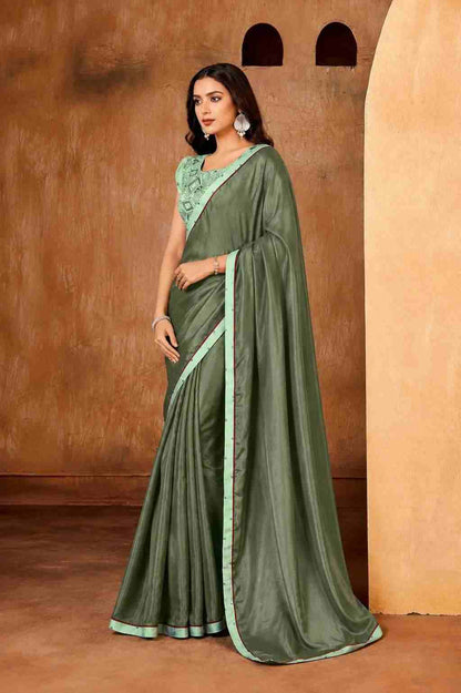 Premium Solid Designer Saree