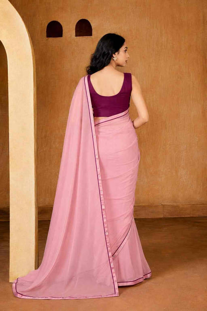 Designer Georgette saree ensemble