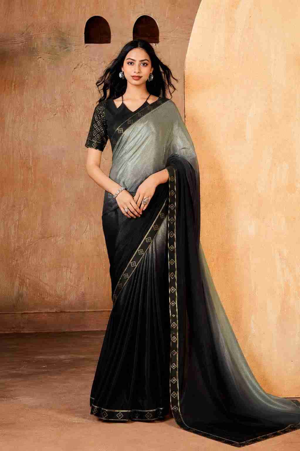 Georgette saree with blouse piece
