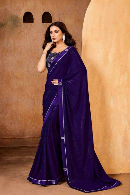 Designer Georgette saree outfit