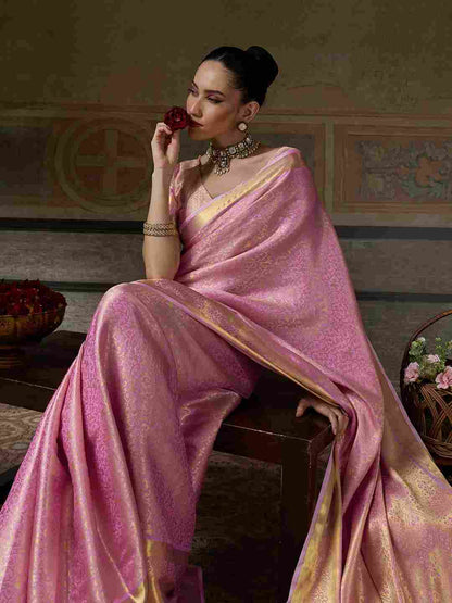 Designer Woven Jari Kanchivaram Silk Saree for Women
