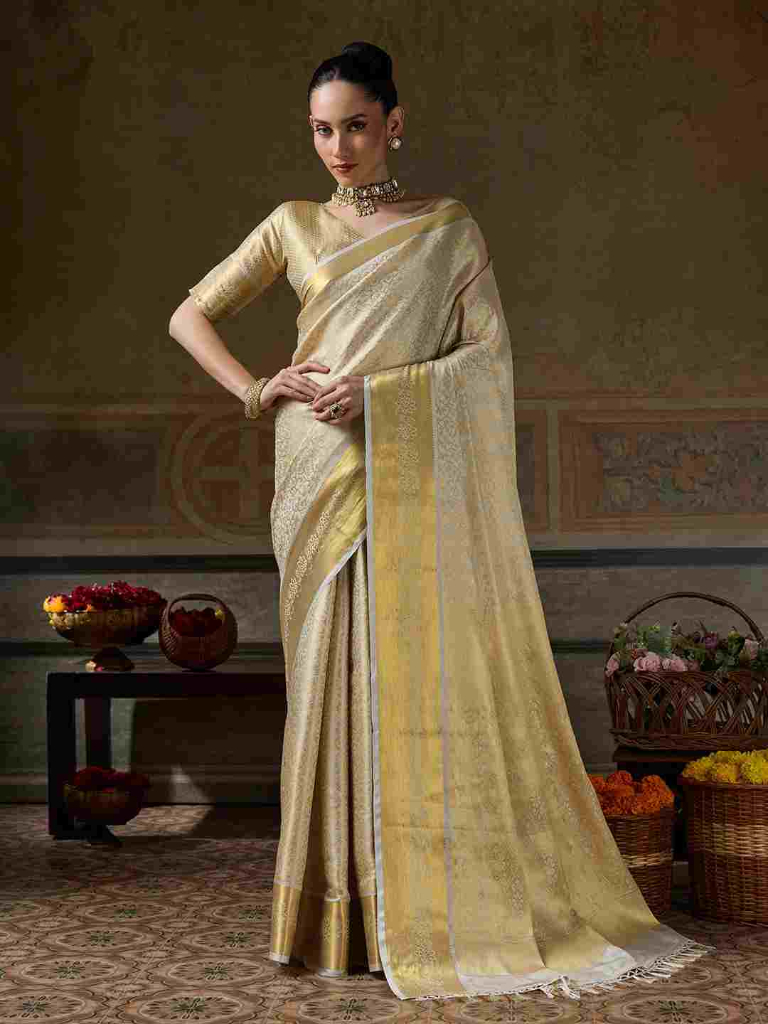 Kanchivaram Silk Woven Jari Designer Saree for Women
