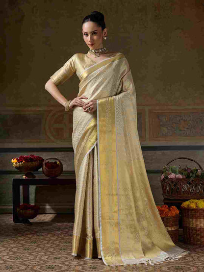 Kanchivaram Silk Woven Jari Designer Saree for Women