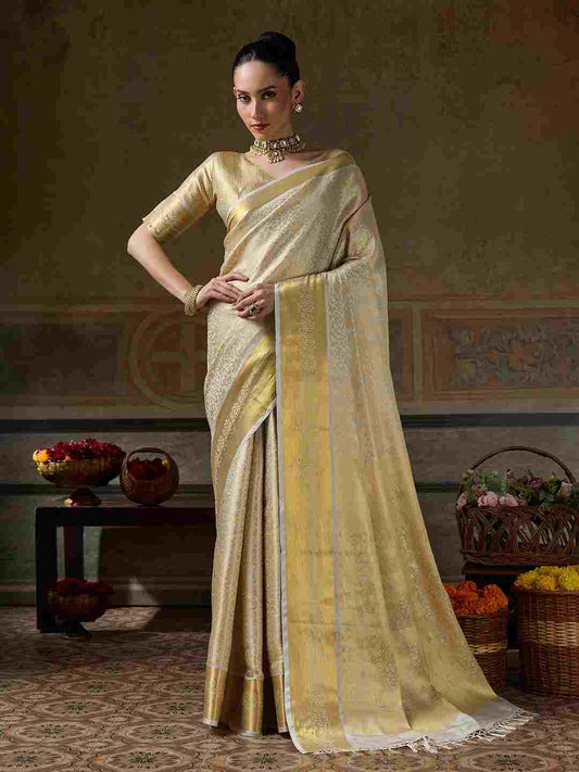 Kanchivaram Silk Woven Jari Designer Saree for Women