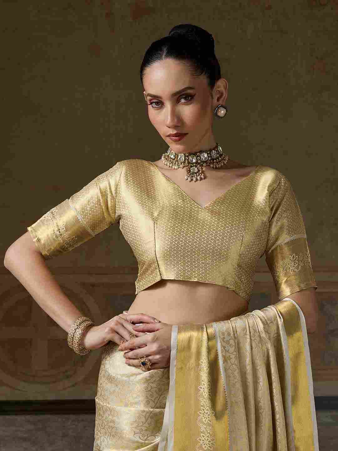 Kanchivaram Silk Woven Jari Designer Saree for Wedding Wear