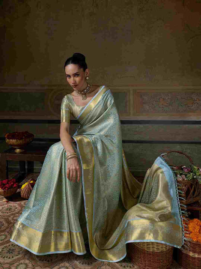 Kanchivaram Silk Saree with Elegant Traditional Jari Work