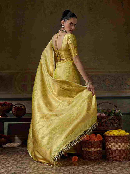 Designer Kanchivaram Silk Saree for Festive and Party Wear