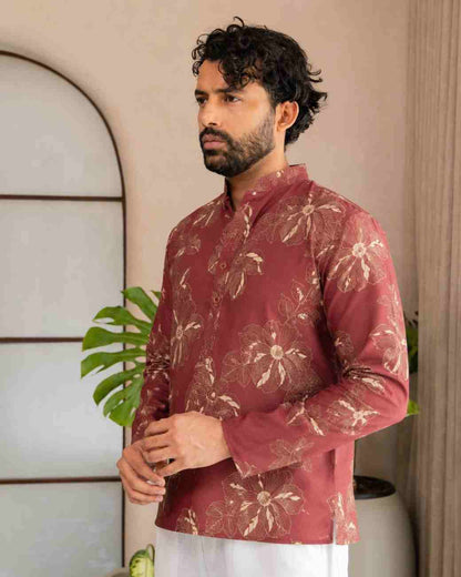 Men's printed festive outfit available in sizes S to XXL