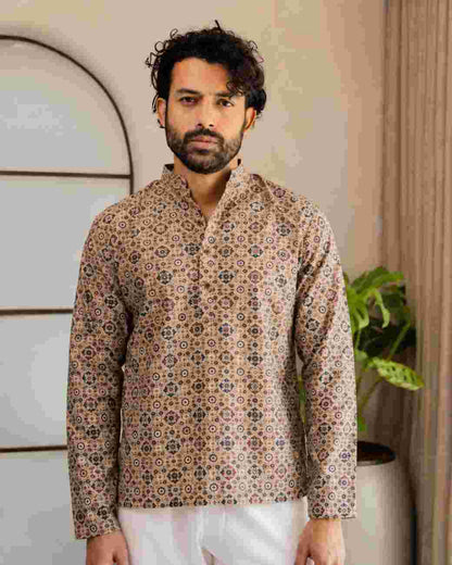 Men's printed ethnic fashion outfit for celebrations