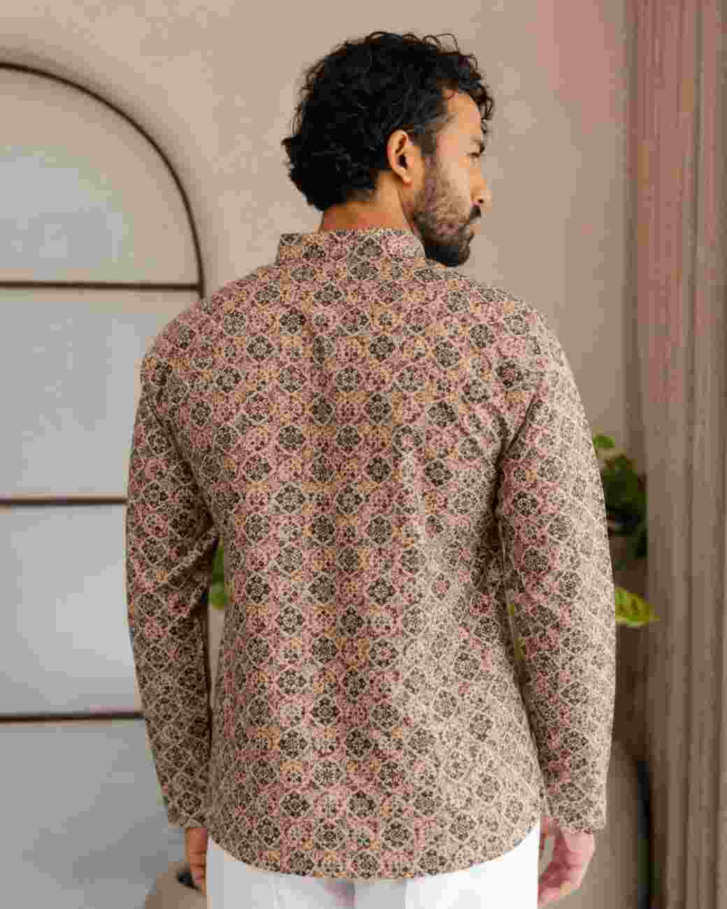 Elegant designer printed wear for men's festive wardrobe