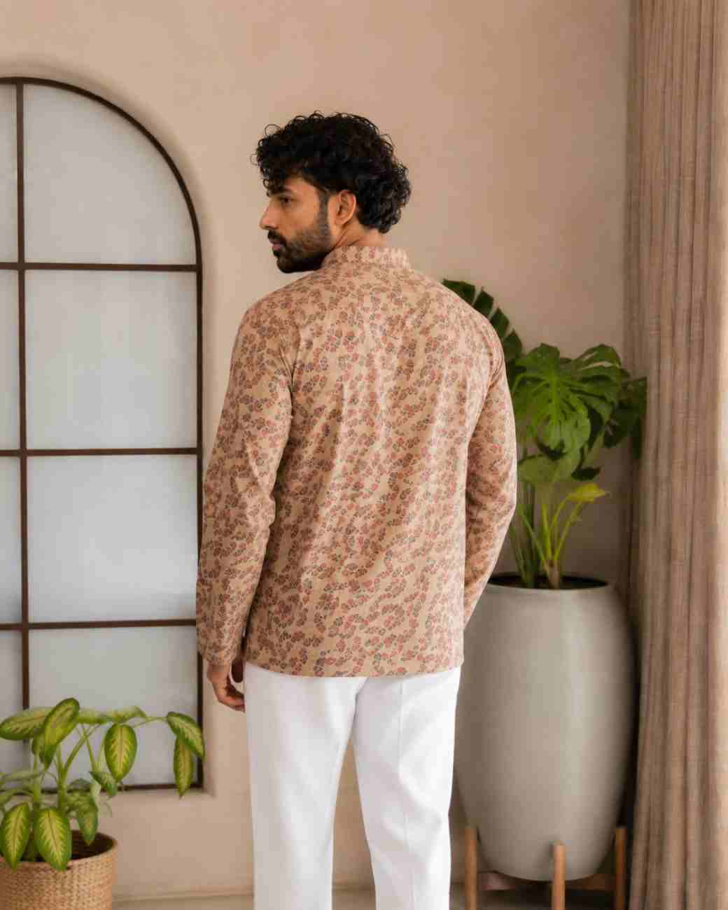 Stylish printed festive outfit for men