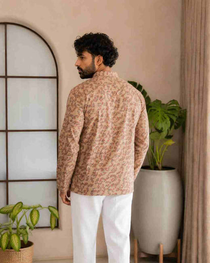 Stylish printed festive outfit for men