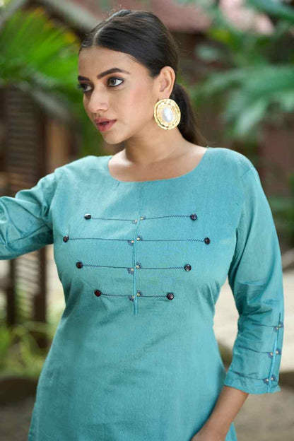 Stylish Roma silk outfit for family functions