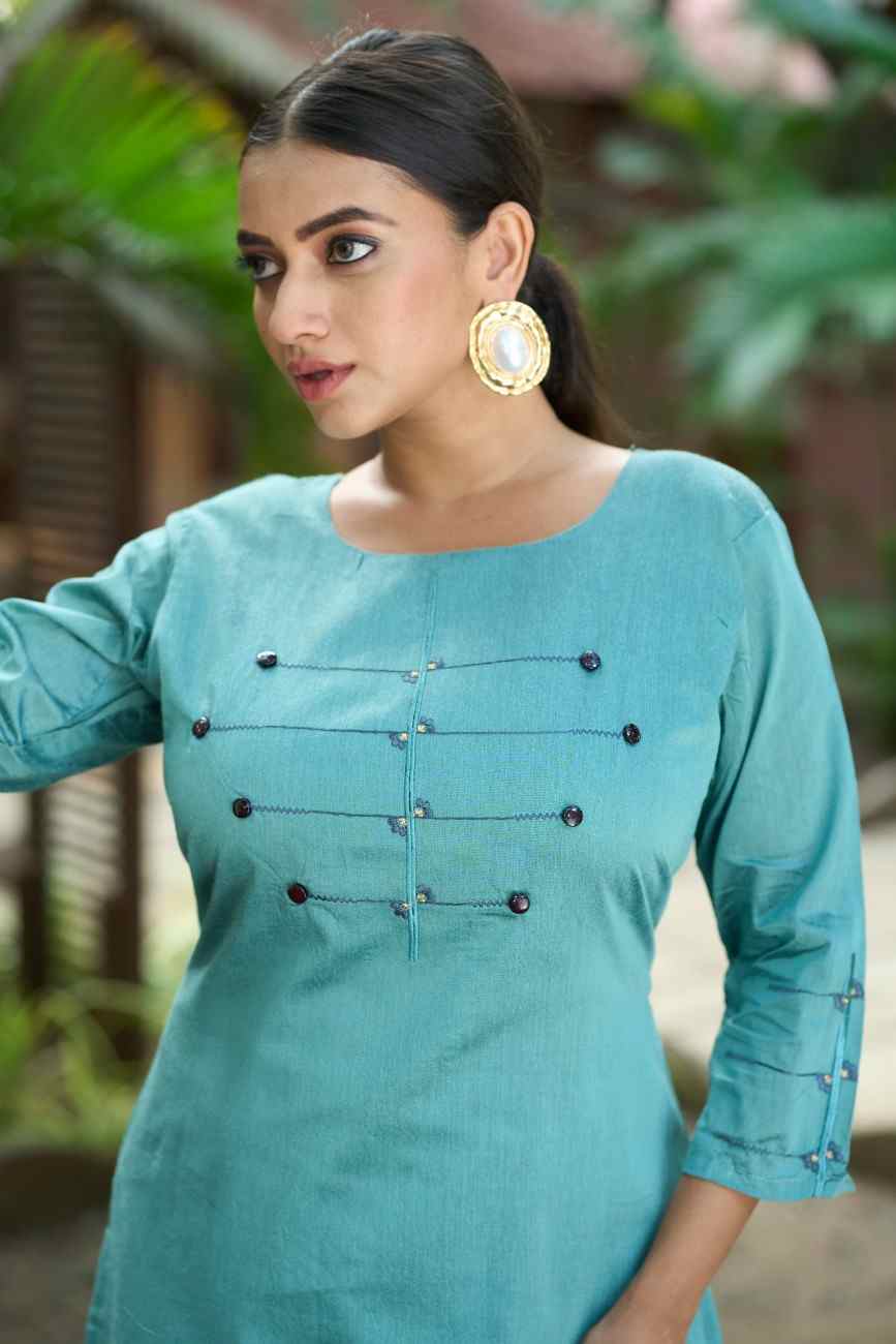 Women's traditional wear with decorative embroidery