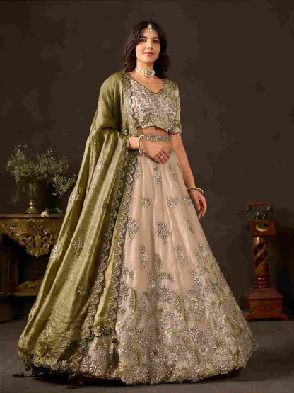 Fendy festive wear with zari and embroidery detailing