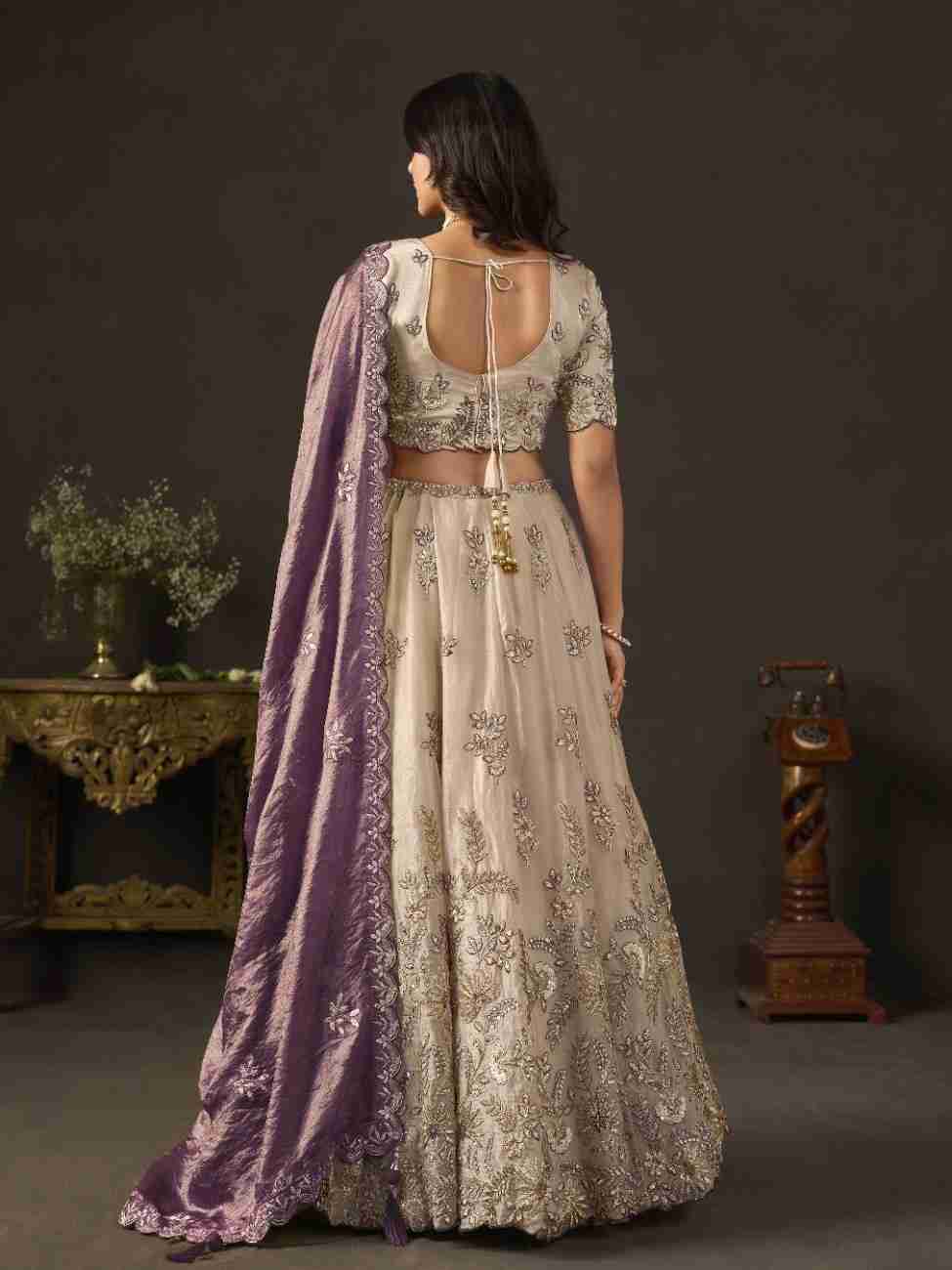 Fendy festive outfit with elaborate embroidery detailing