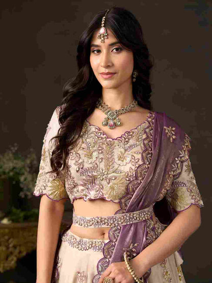 Traditional designer fashion featuring Dori and zari work