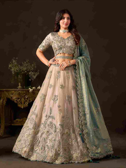 Embroidered Fendy ethnic wear with sequin embellishments