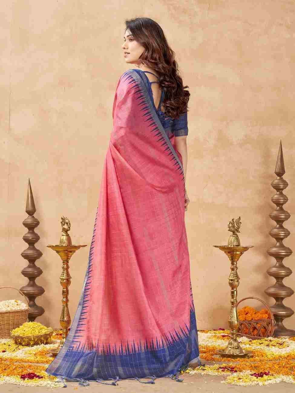 Designer Tussar silk festive wear saree for women