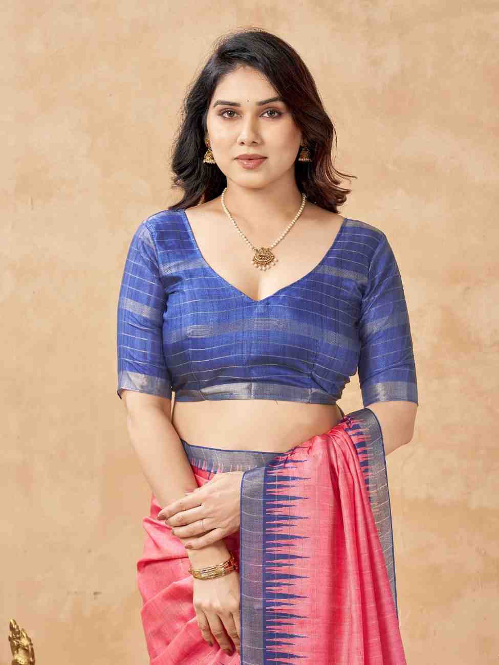 Women's designer Tussar silk saree for weddings