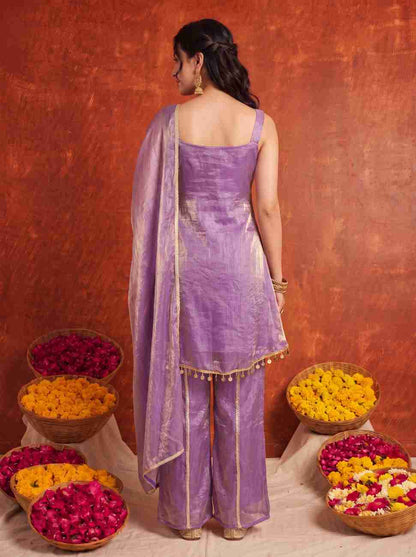 Women's ethnic suit suitable for festive occasions.