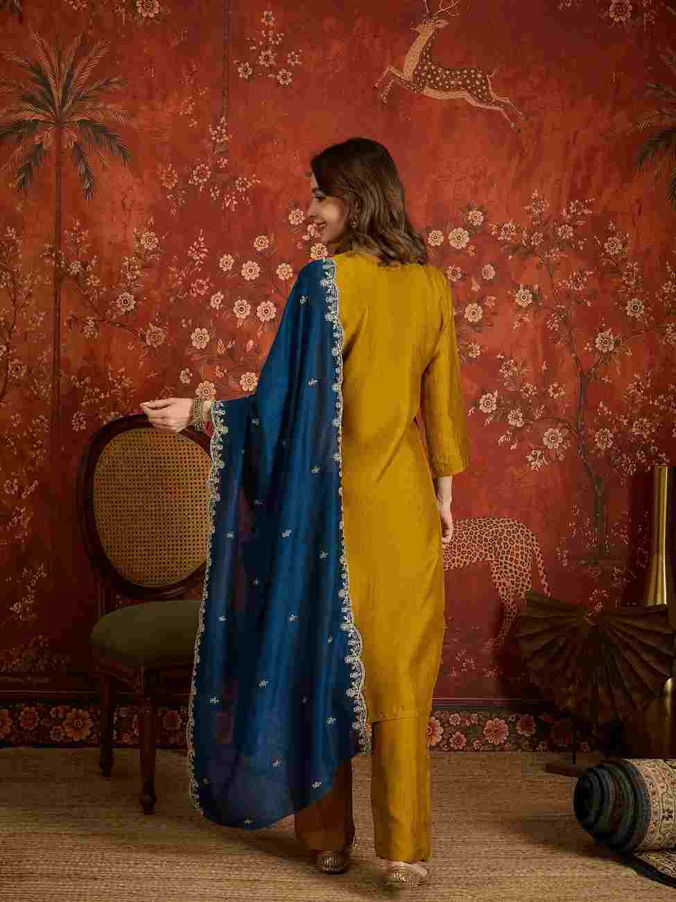 Elegant embroidered Indian ethnic suit for festive wear
