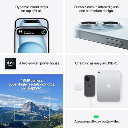 Apple iPhone 15 rear lens close up modern look
