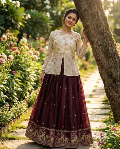 Designer party wear lehenga for women