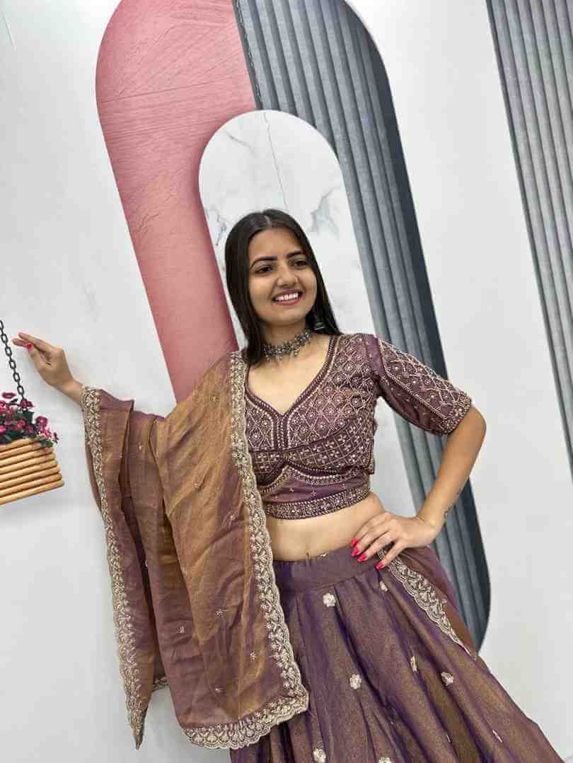 Heavy embroidery lehenga with 6 meter flair