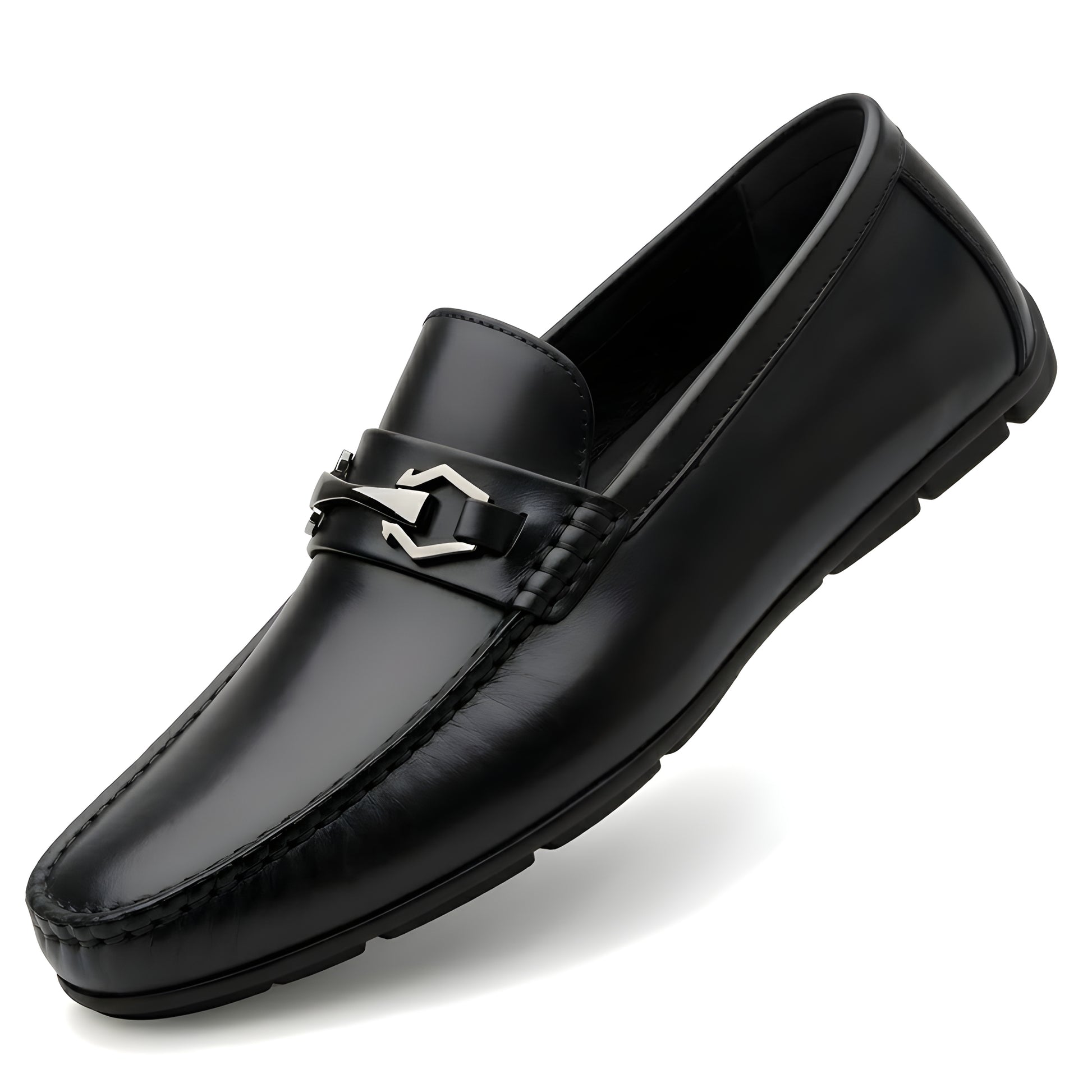 Men Casual Loafers black slip-on shoes for daily wear