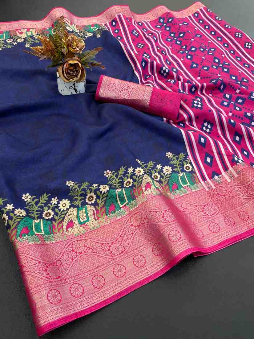 Designer Freehand Saree