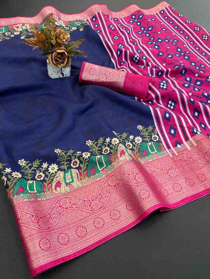 Designer Freehand Saree
