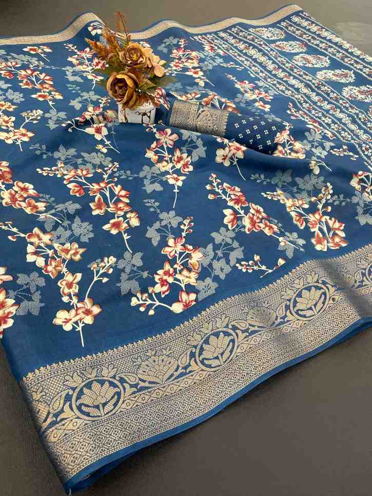 Designer Freehand Saree