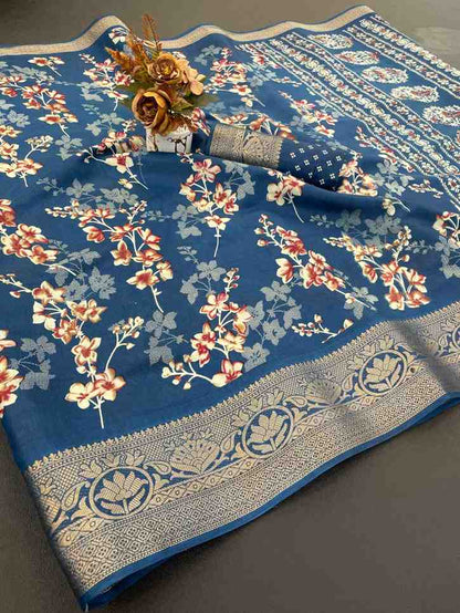 Designer Freehand Saree