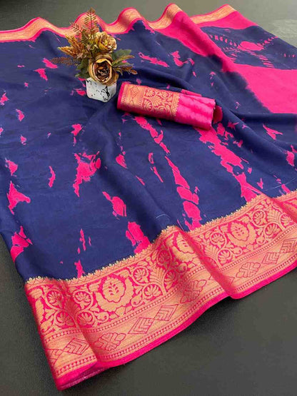 Designer Freehand Saree
