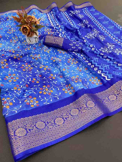Designer Freehand Saree