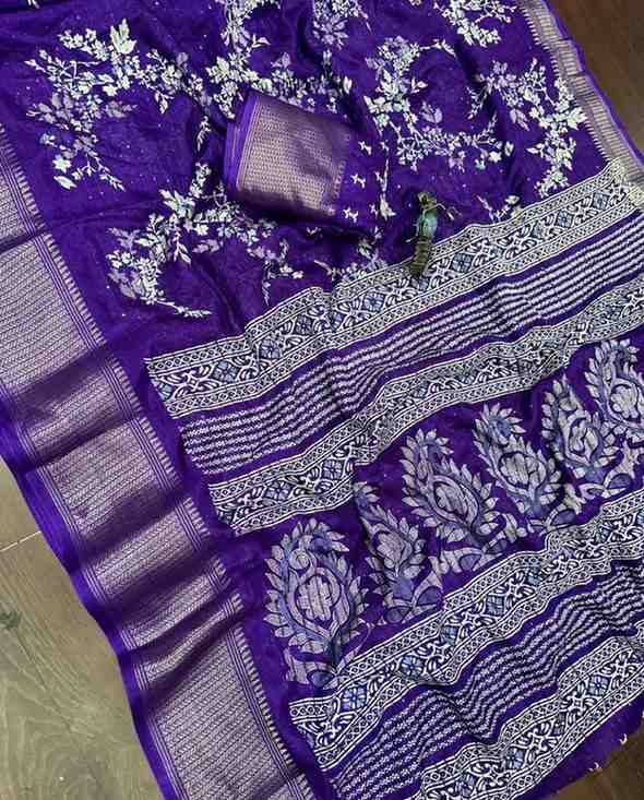 Designer Freehand Saree